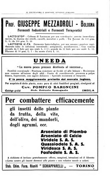 Il coltivatore e giornale vinicolo italiano