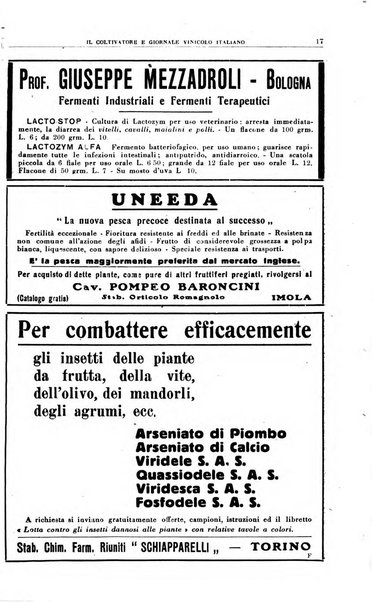 Il coltivatore e giornale vinicolo italiano