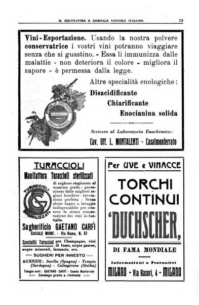 Il coltivatore e giornale vinicolo italiano