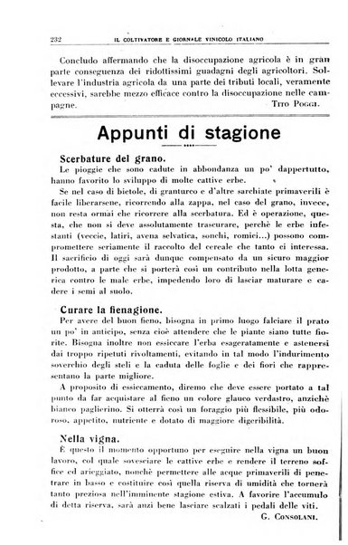 Il coltivatore e giornale vinicolo italiano