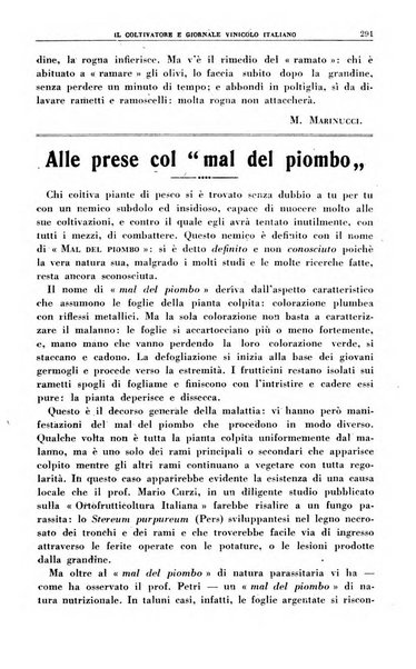 Il coltivatore e giornale vinicolo italiano