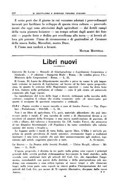 Il coltivatore e giornale vinicolo italiano