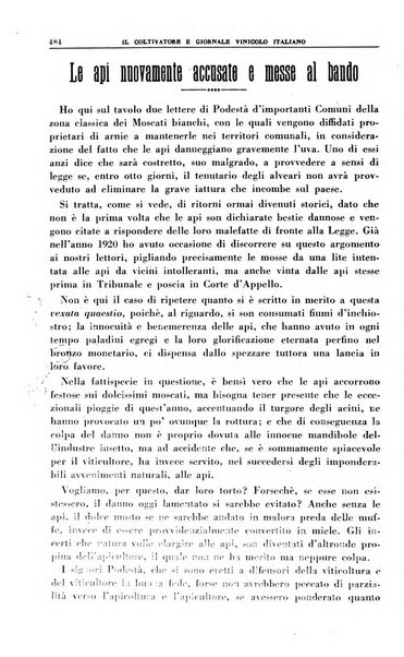 Il coltivatore e giornale vinicolo italiano