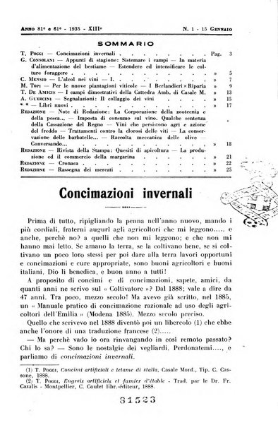 Il coltivatore e giornale vinicolo italiano