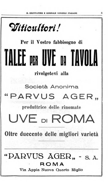 Il coltivatore e giornale vinicolo italiano