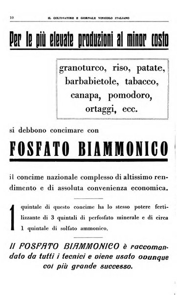 Il coltivatore e giornale vinicolo italiano