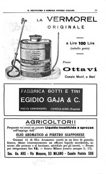 Il coltivatore e giornale vinicolo italiano