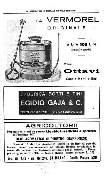 Il coltivatore e giornale vinicolo italiano