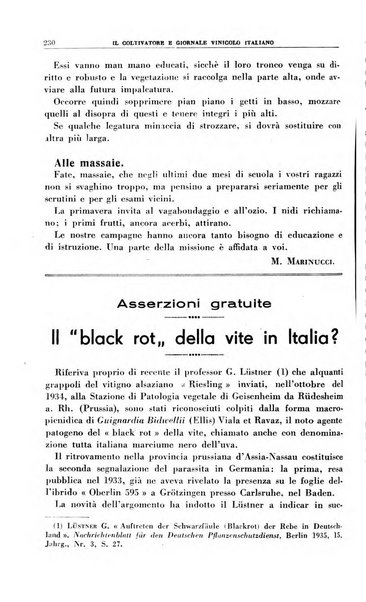 Il coltivatore e giornale vinicolo italiano