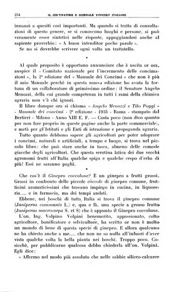 Il coltivatore e giornale vinicolo italiano