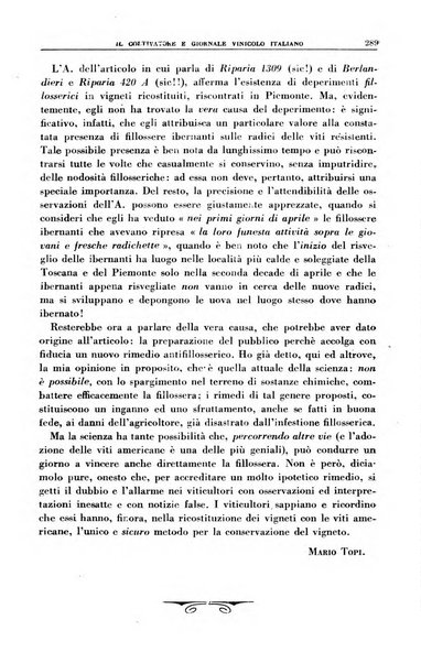 Il coltivatore e giornale vinicolo italiano