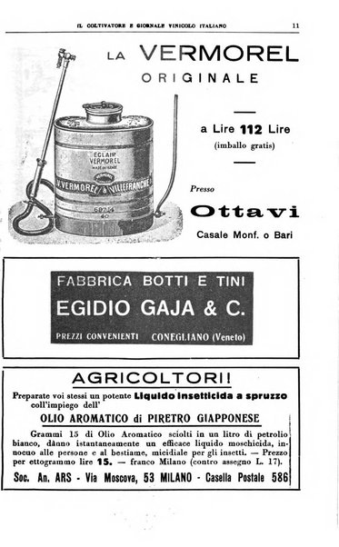 Il coltivatore e giornale vinicolo italiano