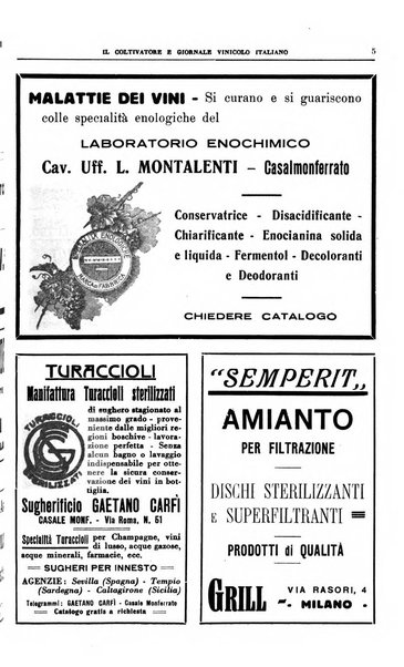 Il coltivatore e giornale vinicolo italiano