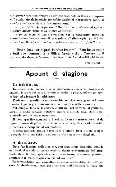 Il coltivatore e giornale vinicolo italiano