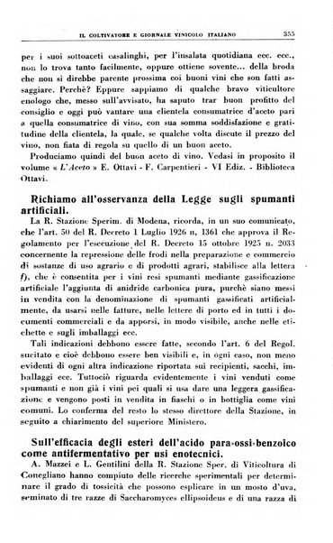 Il coltivatore e giornale vinicolo italiano