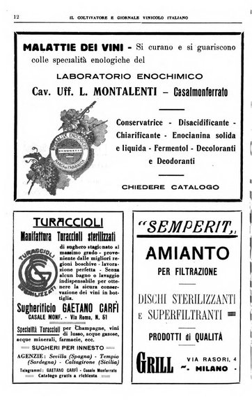 Il coltivatore e giornale vinicolo italiano