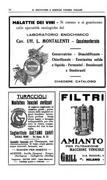 Il coltivatore e giornale vinicolo italiano