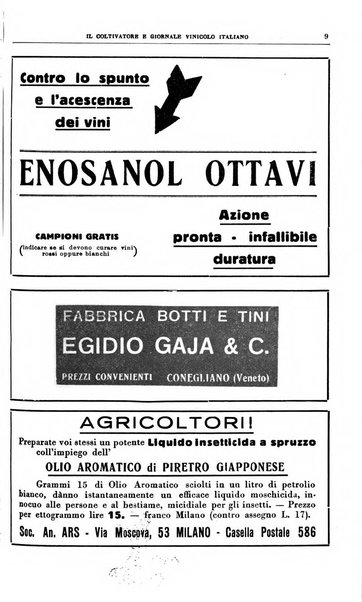 Il coltivatore e giornale vinicolo italiano