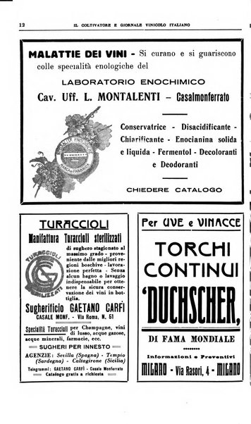 Il coltivatore e giornale vinicolo italiano