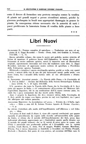 Il coltivatore e giornale vinicolo italiano