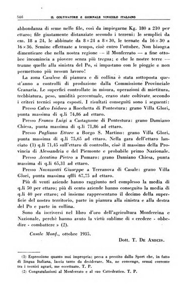 Il coltivatore e giornale vinicolo italiano