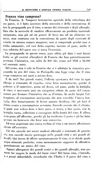 Il coltivatore e giornale vinicolo italiano