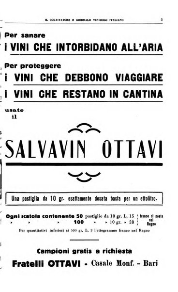 Il coltivatore e giornale vinicolo italiano