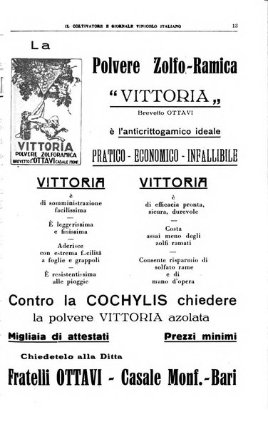 Il coltivatore e giornale vinicolo italiano