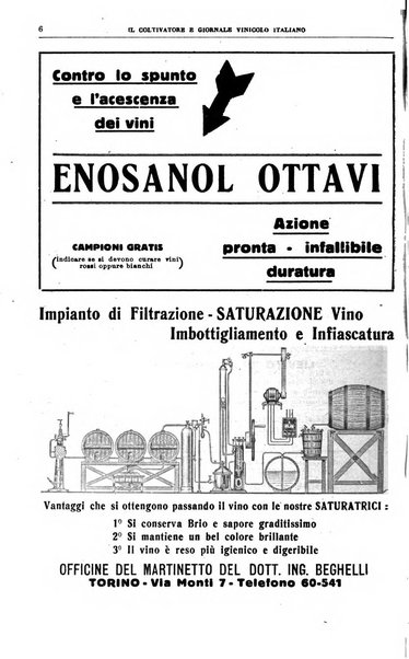 Il coltivatore e giornale vinicolo italiano