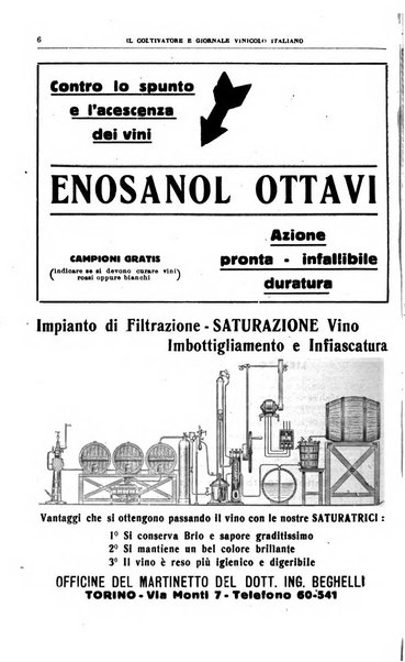 Il coltivatore e giornale vinicolo italiano