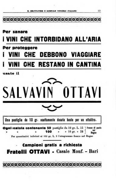 Il coltivatore e giornale vinicolo italiano