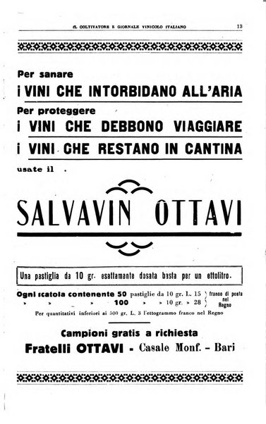 Il coltivatore e giornale vinicolo italiano