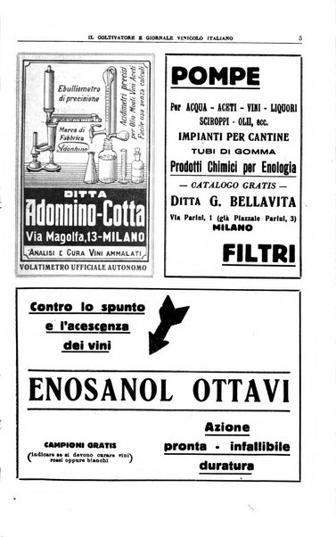 Il coltivatore e giornale vinicolo italiano