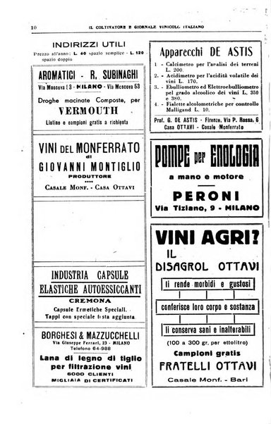 Il coltivatore e giornale vinicolo italiano