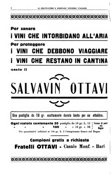 Il coltivatore e giornale vinicolo italiano