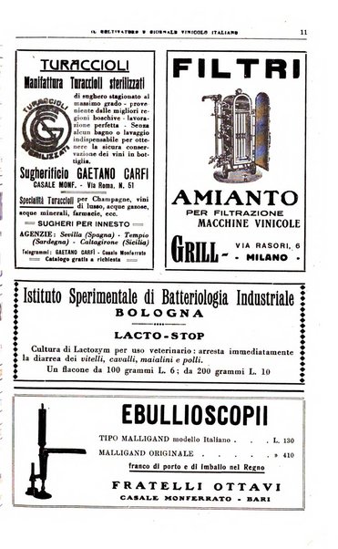 Il coltivatore e giornale vinicolo italiano