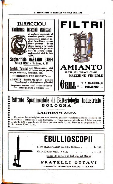 Il coltivatore e giornale vinicolo italiano