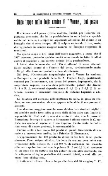 Il coltivatore e giornale vinicolo italiano