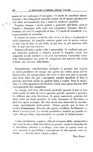 Il coltivatore e giornale vinicolo italiano