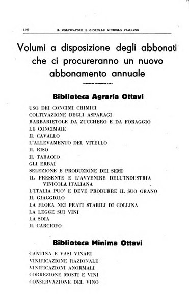 Il coltivatore e giornale vinicolo italiano