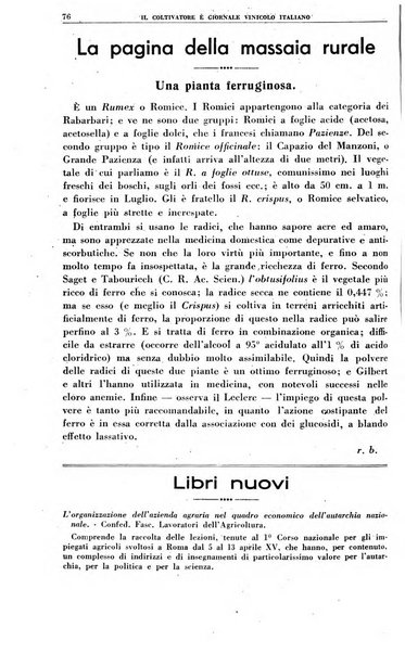 Il coltivatore e giornale vinicolo italiano