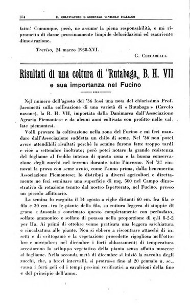 Il coltivatore e giornale vinicolo italiano