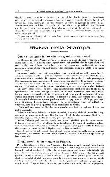 Il coltivatore e giornale vinicolo italiano