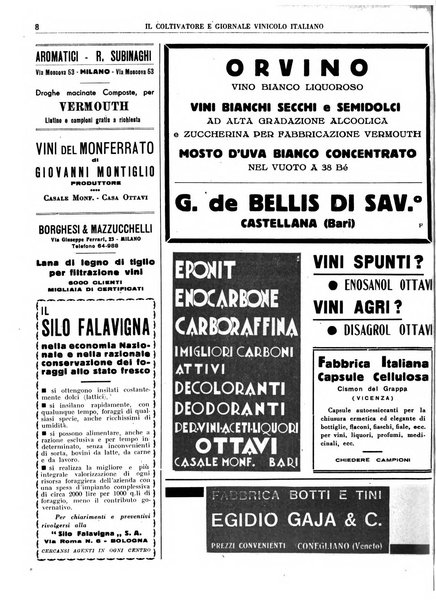 Il coltivatore e giornale vinicolo italiano