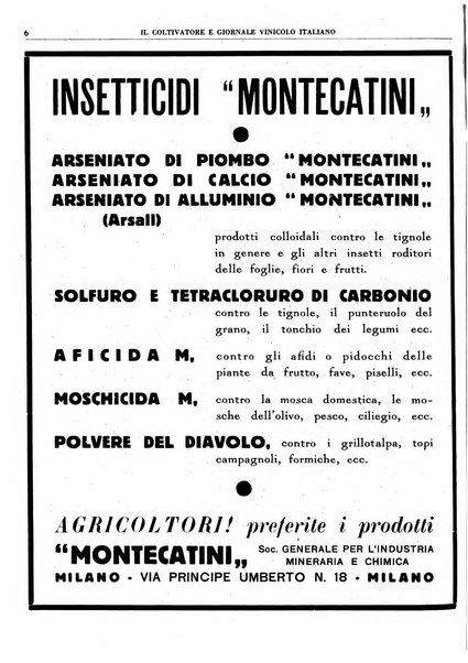 Il coltivatore e giornale vinicolo italiano