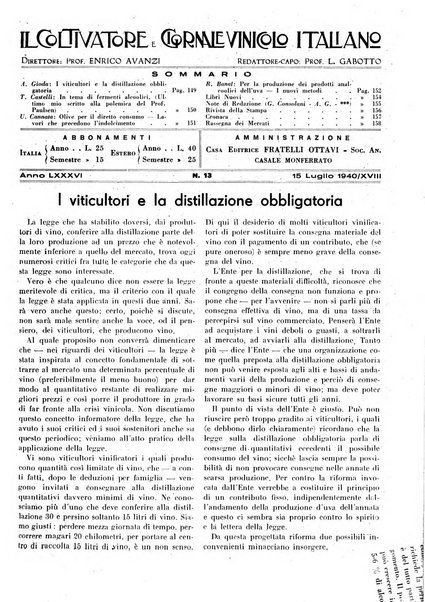 Il coltivatore e giornale vinicolo italiano