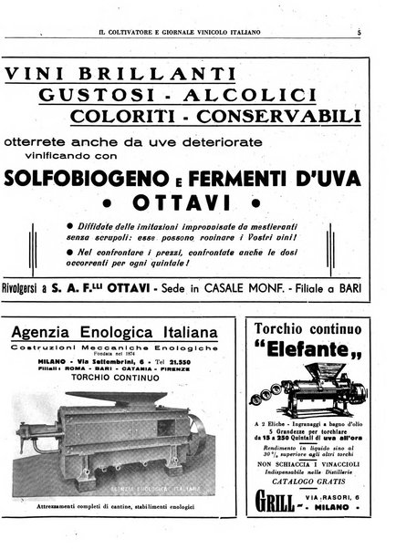 Il coltivatore e giornale vinicolo italiano