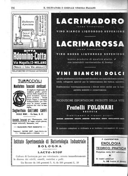 Il coltivatore e giornale vinicolo italiano