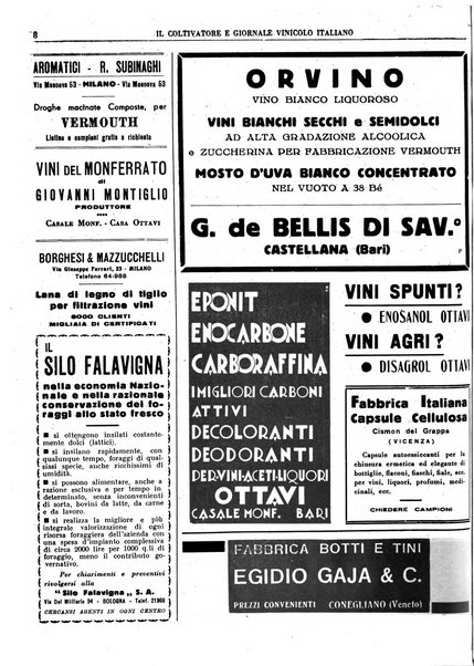 Il coltivatore e giornale vinicolo italiano