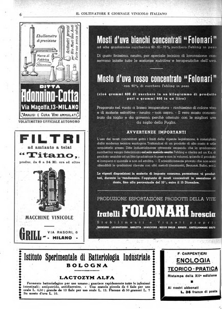 Il coltivatore e giornale vinicolo italiano